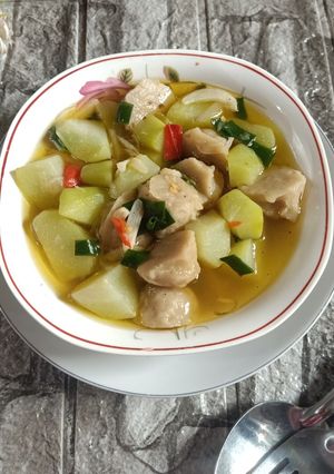 Foto resep Sayur Labu Siam Bakso