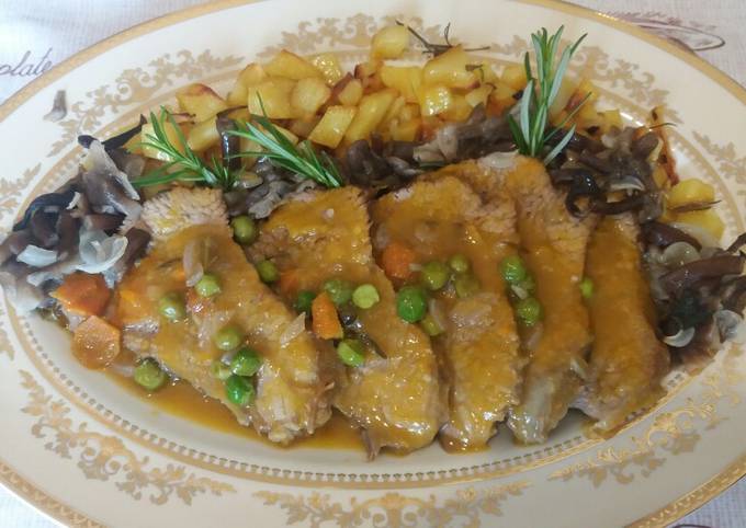 Guida passo passo a Preparare Veloce Arrosto con riduzione al vino rosso