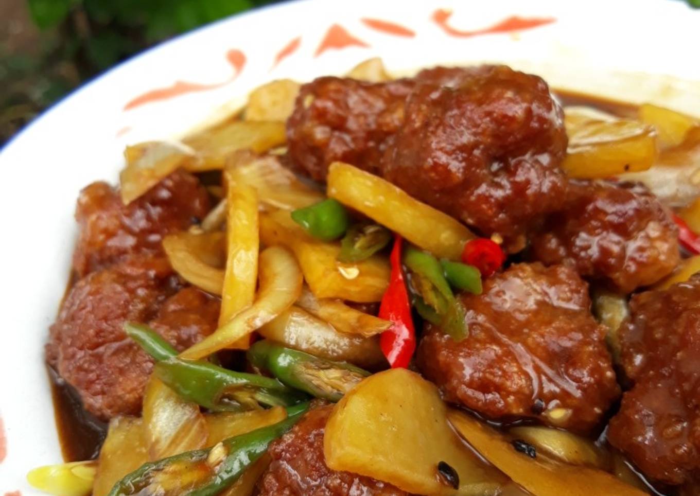 Bakso Bak Goreng Saus Mentega