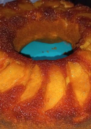 Una foto de Tarta invertida de manzana 🍎