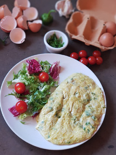 Una foto de Tortilla de bacalao Koldo al estilo Sidrería