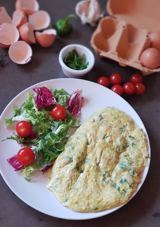 Una foto de Tortilla de bacalao Koldo al estilo Sidrería