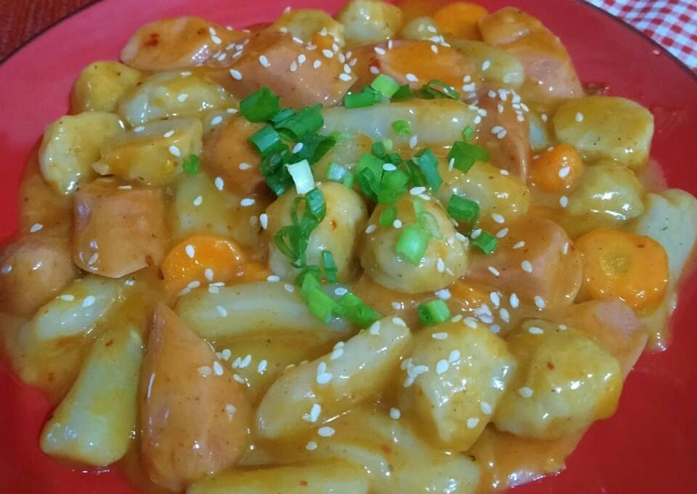 Teokbokki tanpa gochujang