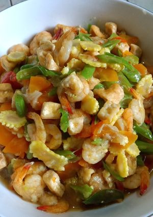 Foto resep Tumis baby shrimp and vegatable with teriyaki sauce