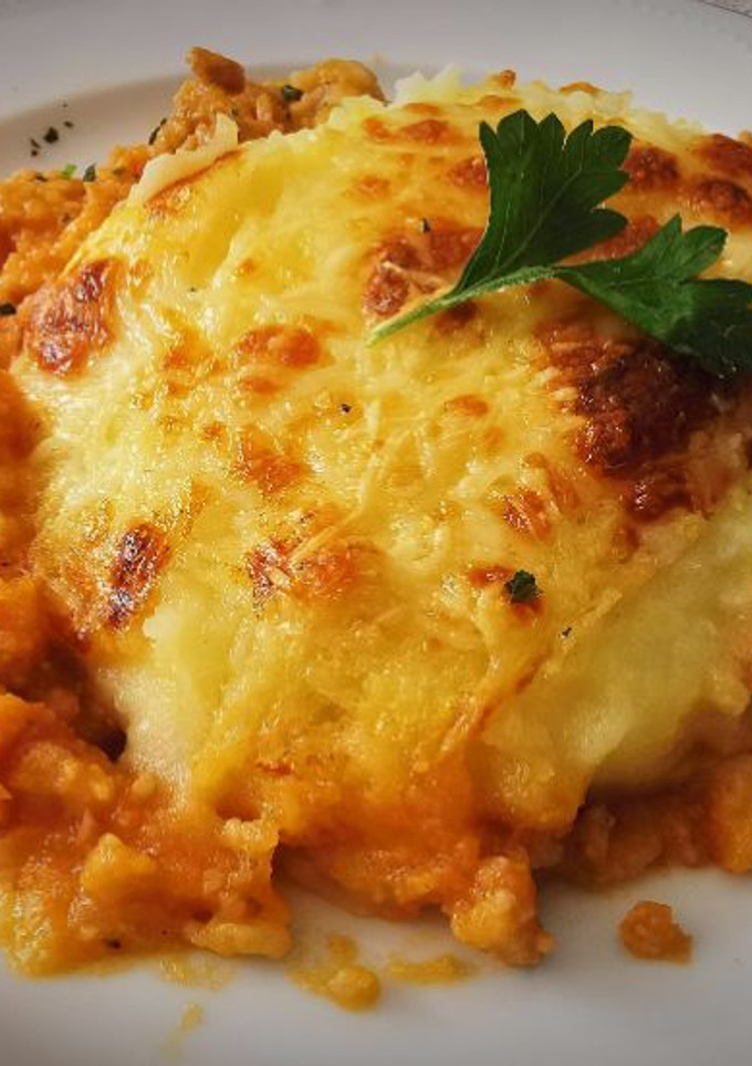 Una foto de Pastel de Carne y puré de Patatas