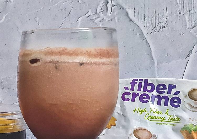 Resep Es cokelat fiber creme, Lezat