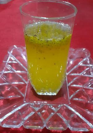 عکسی از دستور شربت زعفران و تخم شربتی🥰🥰😋😋😋