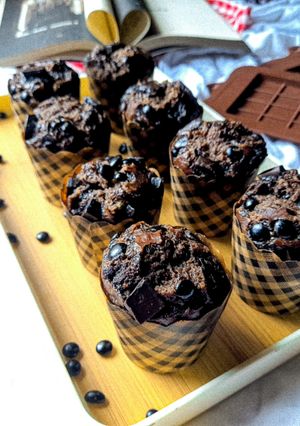 Foto resep 244. Banana Double Choco Muffin Cake