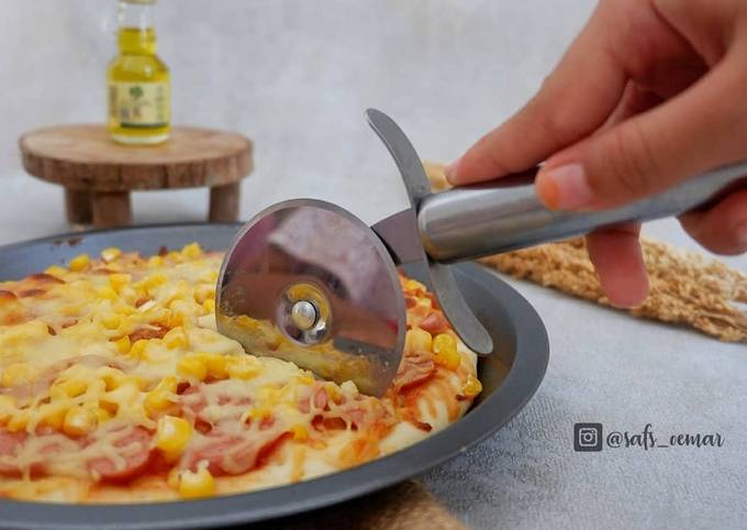 Cara Gampang Menyiapkan Pizza rumahan oven dan teflon yang Enak Banget