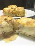 Batata Recheada com Bacon e Calabresa