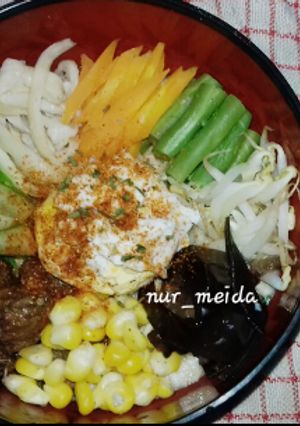 Foto resep Bibimbap oat