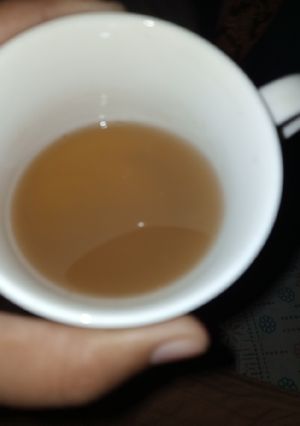 A picture of Sonf ajwain or ginger powder Tea.