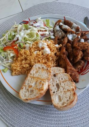Gyros tál recept fotója