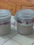 Avena trasnochada estilo cheesecake