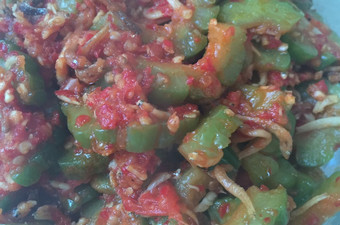 Resep Tumis pare sambal teri Anti Gagal