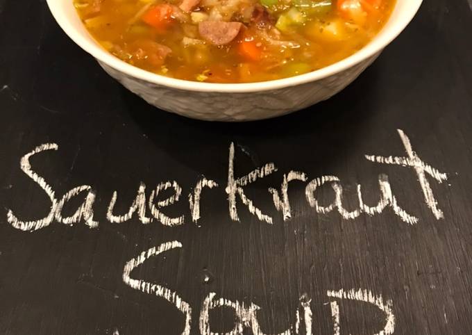 Simple Way to Prepare Exotic Sauerkraut Soup for Vegetarian Recipe