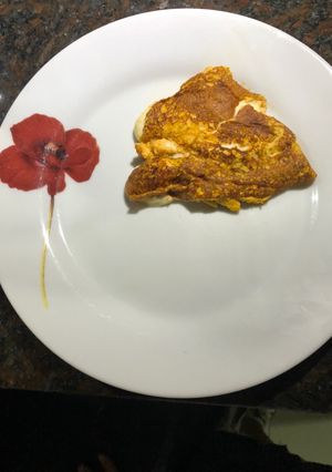 Una foto de Crep de zanahoria y queso