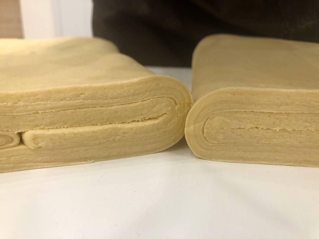 Vajas leveles tészta (tojásmentes) recept recept fotó