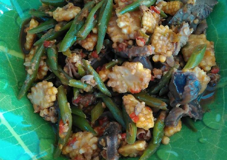 Resep Oseng buncis, putren,rempelo ati Lezat