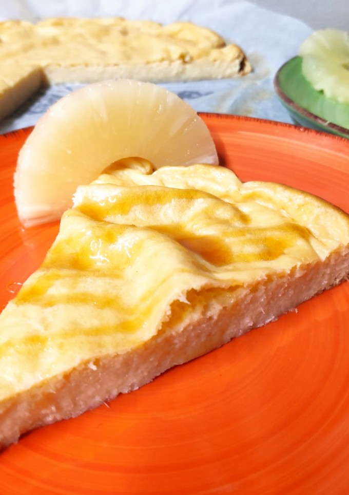 Una foto de Tarta de piña y yogur
