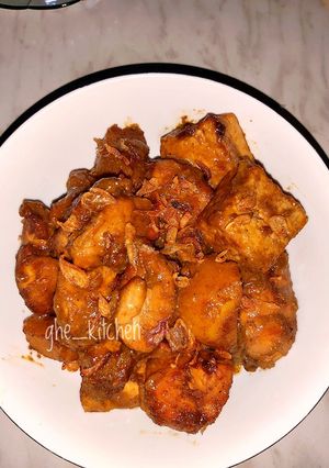 Foto resep Semur ayam kentang tahu