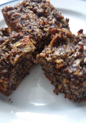 Mákos almás fittnes recept fotója