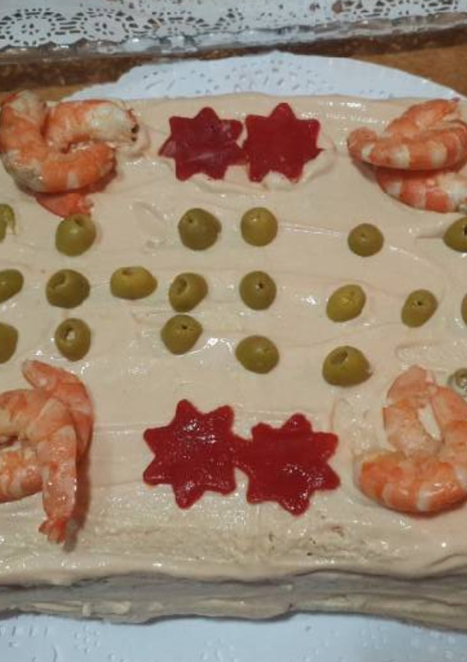 Una foto de Pastel de marisco