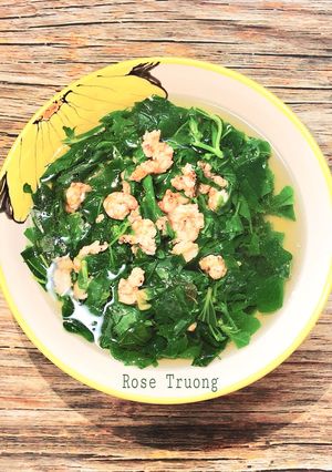 Hình của món Canh Rau Nấu Tôm Ngày Mưa.