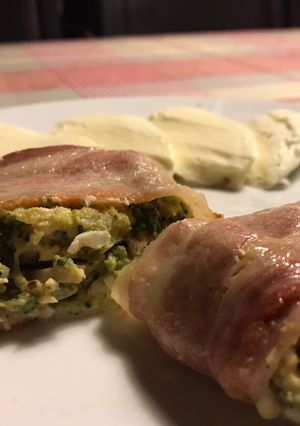 Baconos - csirkés alagút recept fotója