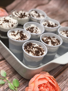 A picture of Milky Chocolate Cake parfait.