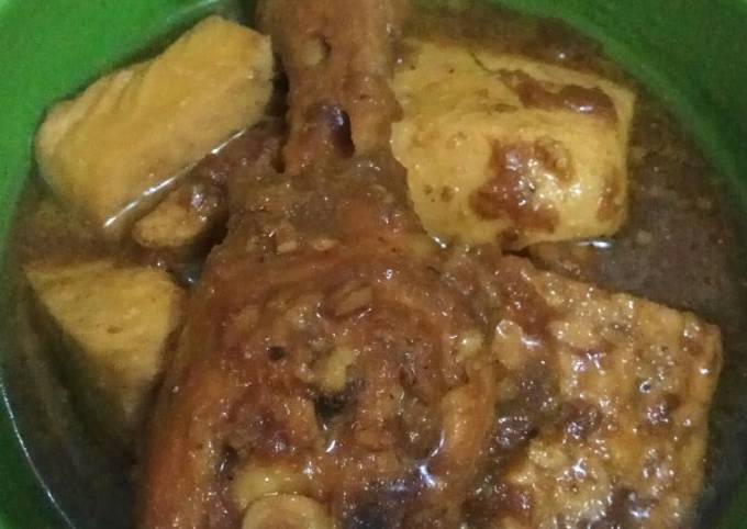 Semur ayam tahu tempe