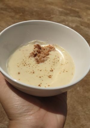 Hình của món Soup khoai lang thịt bằm.
