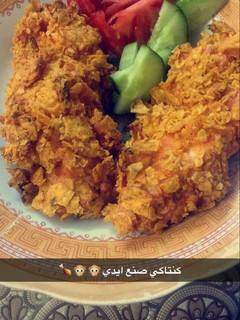 صورة لوصفة دجاج كنتاكي على طريقتي