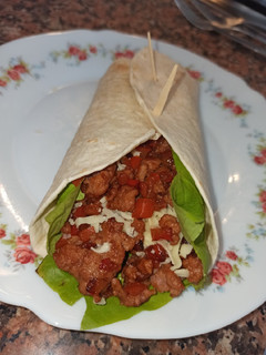Una foto de Burrito con carne picada