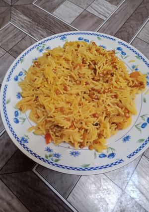 A picture of Sabut masoor ki daal ka pulao.