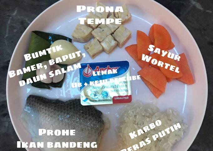 Mpasi 6 bulan dengan ikan bandeng