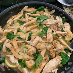 A picture of Lemon Butter Chicken Pasta.