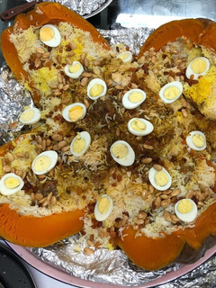 صورة لوصفة القرع العسلي محشي بالأرز الكابلي على طريقة أهل مكة المكرمة