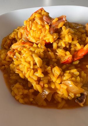Una foto de Arroz con bogavante