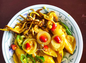 Gambar Sotong Kunyit Tumis Halia Cili Padi