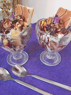 عکسی از دستور کیک بستنی تک نفره