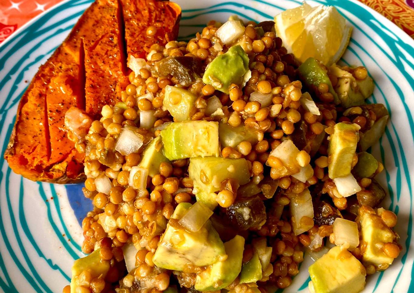 Ensalada de Lentejas y Boniato