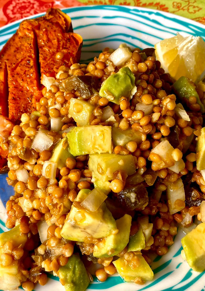 Una foto de Ensalada de Lentejas y Boniato