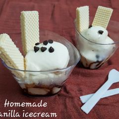 A picture of Vanilla icecream.