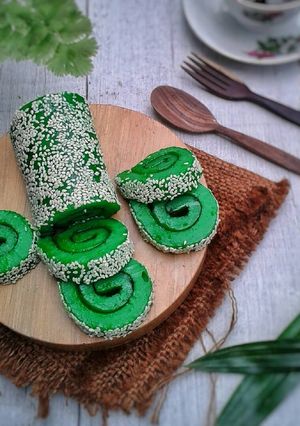 Foto resep Mochi Gulung Pandan