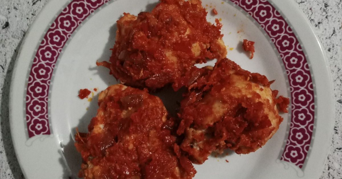 806) Sambal Balado Ayam (masakan Padang)