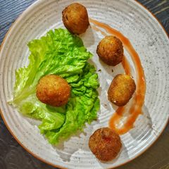 Paneer croquettes A picture of Paneer croquettes.
