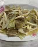 Nấm bào ngư xám xào hành tây