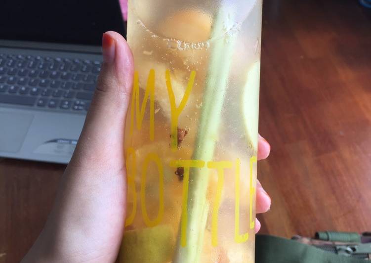 Cara membuat Infused Water Sereh Cengkih Jenifer 🍊 sedap