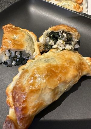 A picture of Spinach, Tofu and Feta Empanadas.